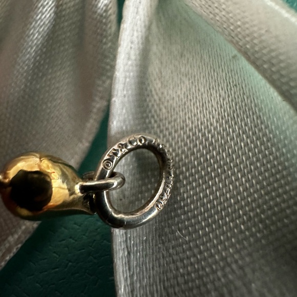 Tiffany & Co NEW Birthday Candle Charm Pendant Sterling Silver and Gold - NEW - Picture 5 of 10